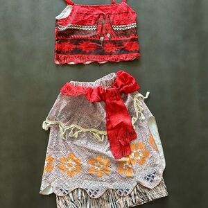 Moana Costume - Floral Two-Piece Set